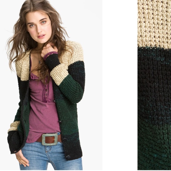 Sweaters - Free People 'Lake Tahoe' Colorblock Cardigan